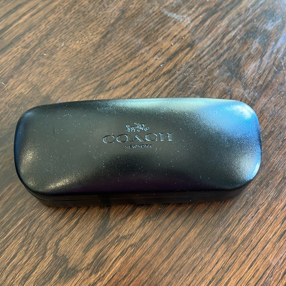 Coach Black Leather Sunglasses Case